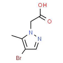 ChemSpider 2D Image | (4-BROMO-5-METHYLPYRAZOL-1-YL)ACETIC ACID | C6H7BrN2O2