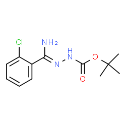 ChemSpider 2D Image | 1,1-Dimethylethyl 2-[(2-chlorophenyl)iminomethyl]hydrazinecarboxylate | C12H16ClN3O2