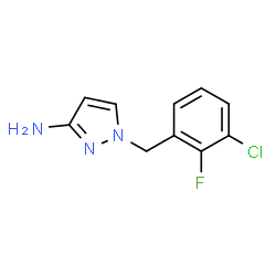 ChemSpider 2D Image | 1-(3-Chloro-2-fluorobenzyl)-1H-pyrazol-3-amine | C10H9ClFN3