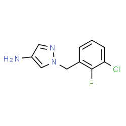 ChemSpider 2D Image | 1-(3-Chloro-2-fluorobenzyl)-1H-pyrazol-4-amine | C10H9ClFN3