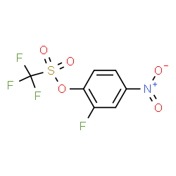 ChemSpider 2D Image | 2-Fluoro-4-nitrophenyl trifluoromethanesulfonate | C7H3F4NO5S