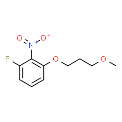 ChemSpider 2D Image | 1-Fluoro-3-(3-methoxypropoxy)-2-nitrobenzene | C10H12FNO4