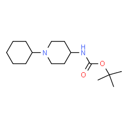 ChemSpider 2D Image | 2-Methyl-2-propanyl (1-cyclohexyl-4-piperidinyl)carbamate | C16H30N2O2