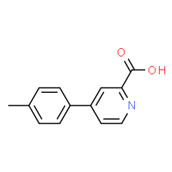 ChemSpider 2D Image | 4-(4-Methylphenyl)-2-pyridinecarboxylic acid | C13H11NO2