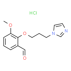 ChemSpider 2D Image | 2-[3-(IMIDAZOL-1-YL)PROPOXY]-3-METHOXYBENZALDEHYDE HYDROCHLORIDE | C14H17ClN2O3
