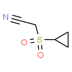 ChemSpider 2D Image | (Cyclopropylsulfonyl)acetonitrile | C5H7NO2S