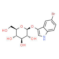 ChemSpider 2D Image | 5-Bromo-1H-indol-3-yl beta-D-glucopyranoside | C14H16BrNO6