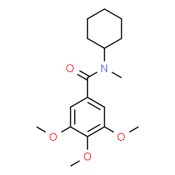 ChemSpider 2D Image | N-Cyclohexyl-3,4,5-trimethoxy-N-methylbenzamide | C17H25NO4