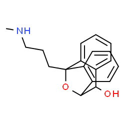 ChemSpider 2D Image | 1-[3-(Methylamino)propyl]-16-oxatetracyclo[7.6.1.0~2,7~.0~10,15~]hexadeca-2,4,6,10,12,14-hexaen-8-ol | C19H21NO2