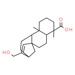ChemSpider 2D Image | 17-Hydroxykaur-15-en-18-oic acid | C20H30O3