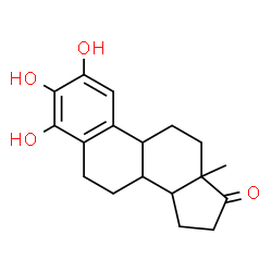 ChemSpider 2D Image | 2,3,4-Trihydroxyestra-1,3,5(10)-trien-17-one | C18H22O4