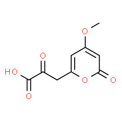 ChemSpider 2D Image | 3-(4-Methoxy-2-oxo-2H-pyran-6-yl)-2-oxopropanoic acid | C9H8O6