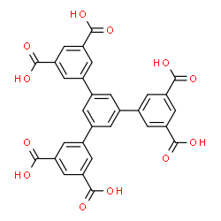 ChemSpider 2D Image | 5-[3,5-bis(3,5-dicarboxyphenyl)phenyl]benzene-1,3-dicarboxylic acid | C30H18O12