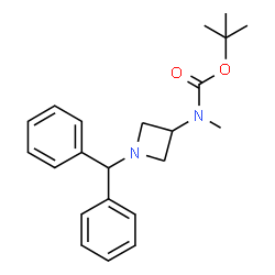ChemSpider 2D Image | tert-Butyl (1-benzhydrylazetidin-3-yl)(methyl)carbamate | C22H28N2O2