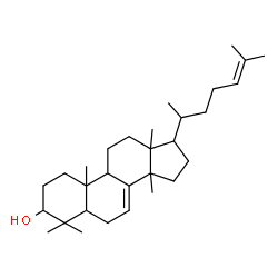 ChemSpider 2D Image | Lanosta-7,24-dien-3-ol | C30H50O