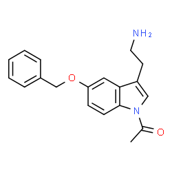 ChemSpider 2D Image | 1-[3-(2-Aminoethyl)-5-(benzyloxy)-1H-indol-1-yl]ethanone | C19H20N2O2