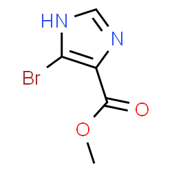 ChemSpider 2D Image | Methyl 4-bromo-1H-imidazole-5-carboxylate | C5H5BrN2O2