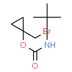 ChemSpider 2D Image | 1-(Bromomethyl)cyclopropyl (2-methyl-2-propanyl)carbamate | C9H16BrNO2