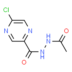 ChemSpider 2D Image | N'-Acetyl-5-chloro-2-pyrazinecarbohydrazide | C7H7ClN4O2