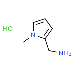 ChemSpider 2D Image | (1-methyl-1h-pyrrol-2-yl)methanamine hydrochloride | C6H11ClN2