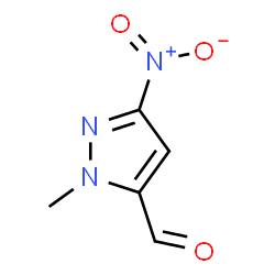 ChemSpider 2D Image | 2-methyl-5-nitropyrazole-3-carbaldehyde | C5H5N3O3