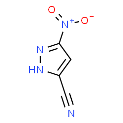 ChemSpider 2D Image | 3-Nitro-1H-pyrazole-5-carbonitrile | C4H2N4O2
