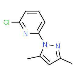 ChemSpider 2D Image | 2-Chloro-6-(3,5-dimethyl-1H-pyrazol-1-yl)pyridine | C10H10ClN3