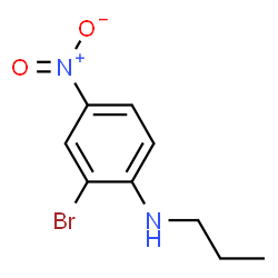 ChemSpider 2D Image | 2-Bromo-4-nitro-N-propylaniline | C9H11BrN2O2