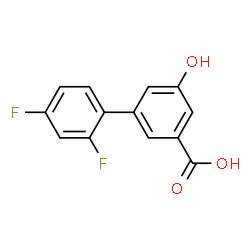 ChemSpider 2D Image | 2',4'-Difluoro-5-hydroxy-3-biphenylcarboxylic acid | C13H8F2O3
