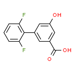 ChemSpider 2D Image | 2',6'-Difluoro-5-hydroxy-3-biphenylcarboxylic acid | C13H8F2O3