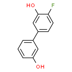 ChemSpider 2D Image | 4-Fluoro-3,3'-biphenyldiol | C12H9FO2