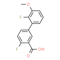 ChemSpider 2D Image | 2',4-Difluoro-3'-methoxy-3-biphenylcarboxylic acid | C14H10F2O3