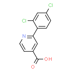 ChemSpider 2D Image | 2-(2,4-Dichlorophenyl)isonicotinic acid | C12H7Cl2NO2
