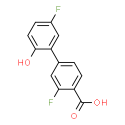 ChemSpider 2D Image | 3,5'-Difluoro-2'-hydroxy-4-biphenylcarboxylic acid | C13H8F2O3