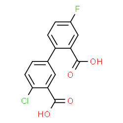 ChemSpider 2D Image | 4'-Chloro-4-fluoro-2,3'-biphenyldicarboxylic acid | C14H8ClFO4