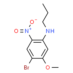 ChemSpider 2D Image | 4-Bromo-5-methoxy-2-nitro-N-propylaniline | C10H13BrN2O3