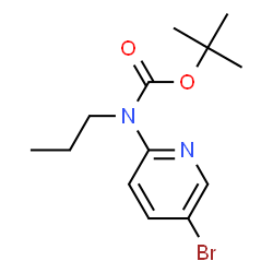 ChemSpider 2D Image | TERT-BUTYL N-(5-BROMOPYRIDIN-2-YL)-N-PROPYLCARBAMATE | C13H19BrN2O2