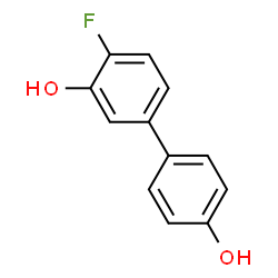 ChemSpider 2D Image | 4-Fluoro-3,4'-biphenyldiol | C12H9FO2