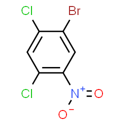 ChemSpider 2D Image | 1-Bromo-2,4-dichloro-5-nitrobenzene | C6H2BrCl2NO2