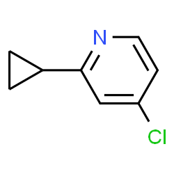 ChemSpider 2D Image | 4-Chloro-2-cyclopropylpyridine | C8H8ClN