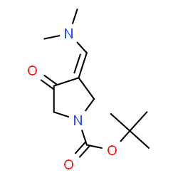 ChemSpider 2D Image | 2-Methyl-2-propanyl (3Z)-3-[(dimethylamino)methylene]-4-oxo-1-pyrrolidinecarboxylate | C12H20N2O3