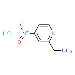 ChemSpider 2D Image | 1-(4-Nitro-2-pyridinyl)methanamine hydrochloride (1:1) | C6H8ClN3O2