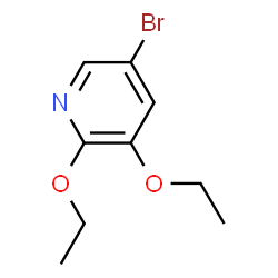 ChemSpider 2D Image | 5-Bromo-2,3-diethoxypyridine | C9H12BrNO2