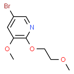 ChemSpider 2D Image | 5-Bromo-3-methoxy-2-(2-methoxyethoxy)pyridine | C9H12BrNO3