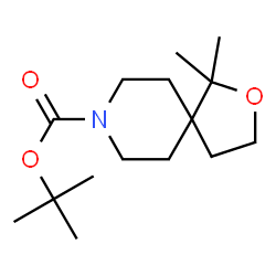 ChemSpider 2D Image | tert-butyl 1,1-dimethyl-2-oxa-8-azaspiro[4.5]decane-8-carboxylate | C15H27NO3