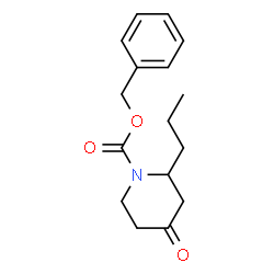 ChemSpider 2D Image | Benzyl 4-oxo-2-propyl-1-piperidinecarboxylate | C16H21NO3