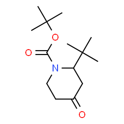 ChemSpider 2D Image | 1-Boc-2-tert-butyl-piperidin-4-one | C14H25NO3