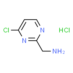 ChemSpider 2D Image | (4-chloropyrimidin-2-yl)methanamine hydrochloride | C5H7Cl2N3
