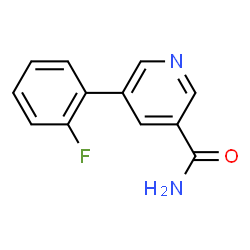ChemSpider 2D Image | 5-(2-Fluorophenyl)nicotinamide | C12H9FN2O