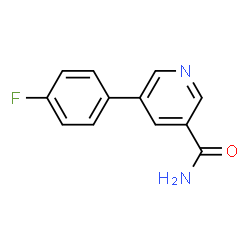 ChemSpider 2D Image | 5-(4-Fluorophenyl)nicotinamide | C12H9FN2O